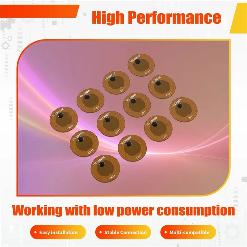 B27B FPC 20Mm Tag 50PCS 13.56Mhz NTAG 213 Chip Anti-Counterfeiting Traceability For Membership Card Making