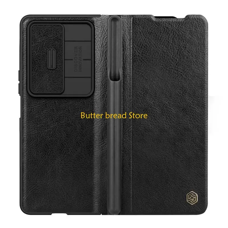 W89C Cellphone Protective for Case for GalaxyZFold4 Cover Leather