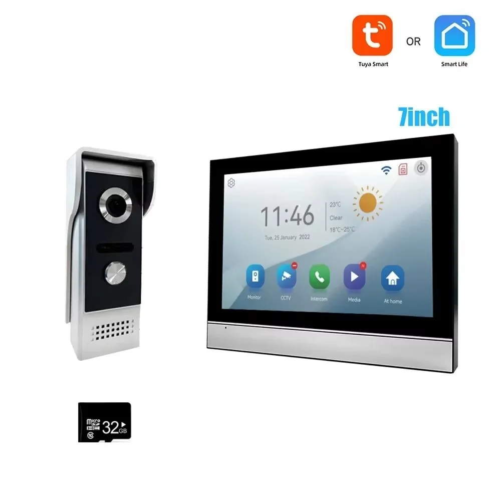 Interphone vidéo intelligent ANJIELO, interphone filaire pour la maison, assistant domestique, porti