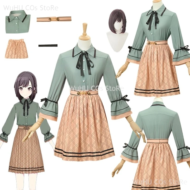 

Новый повседневный костюм, платье, парик, проект SEKAI: ЦВЕТНАЯ СЦЕНА! SHINONOME ENA Косплей Костюм Женщины Девушки Хэллоуин Ролевой Костюм