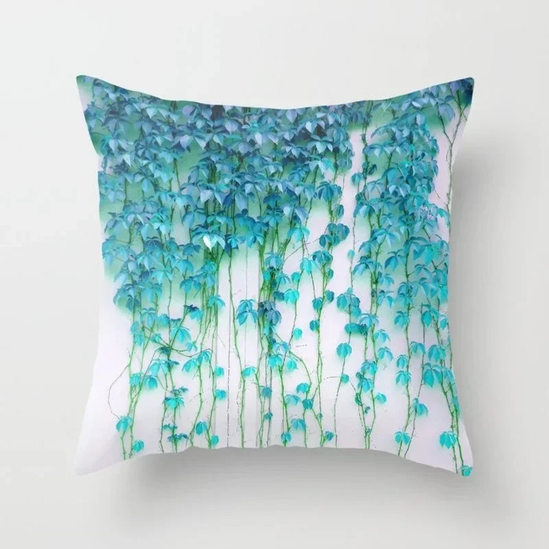 Modern Fashion Green Tropical Leaves Cushion Cover Nordic Simple Decorative Pillowscase Livingroom Sofa Seats Throw Pillows