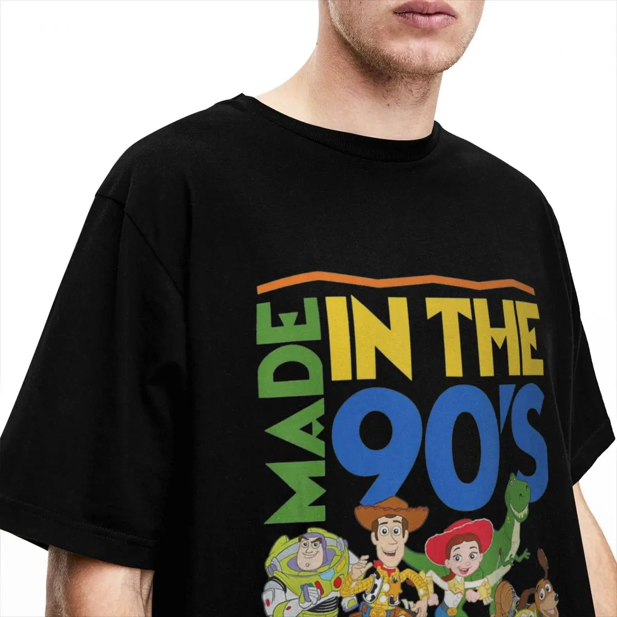 Toy Story Cartoon Characters T Shirts Merchandise Men Women Pure Cotton Novelty Vintage 90s Tee Shirt Short Sleeve Tops Gift