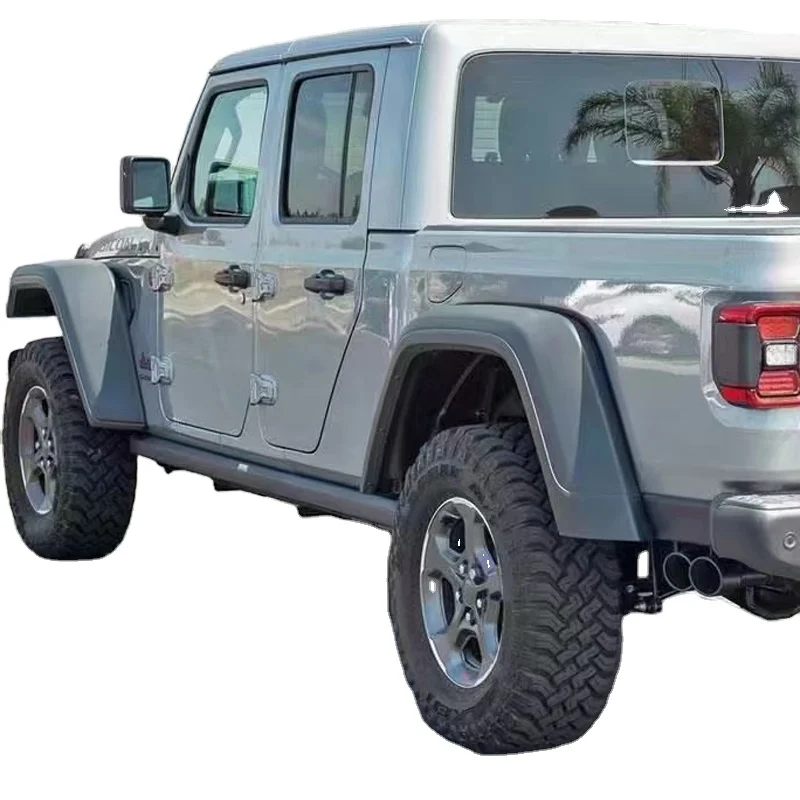 

ABS Plastic 4X4 accessory Body Kit High Fender Flares with Light Mudguards Splash Wheel Eyebrow For Jeep Wrangler gladiator JT