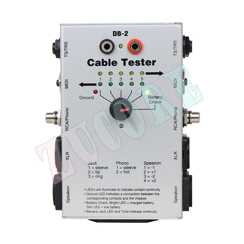 Тестер линии DB-2, прибор для тестирования сигналов аудиокабеля, тестер аудиоинженерной линии, многофункциональный тестер линии
