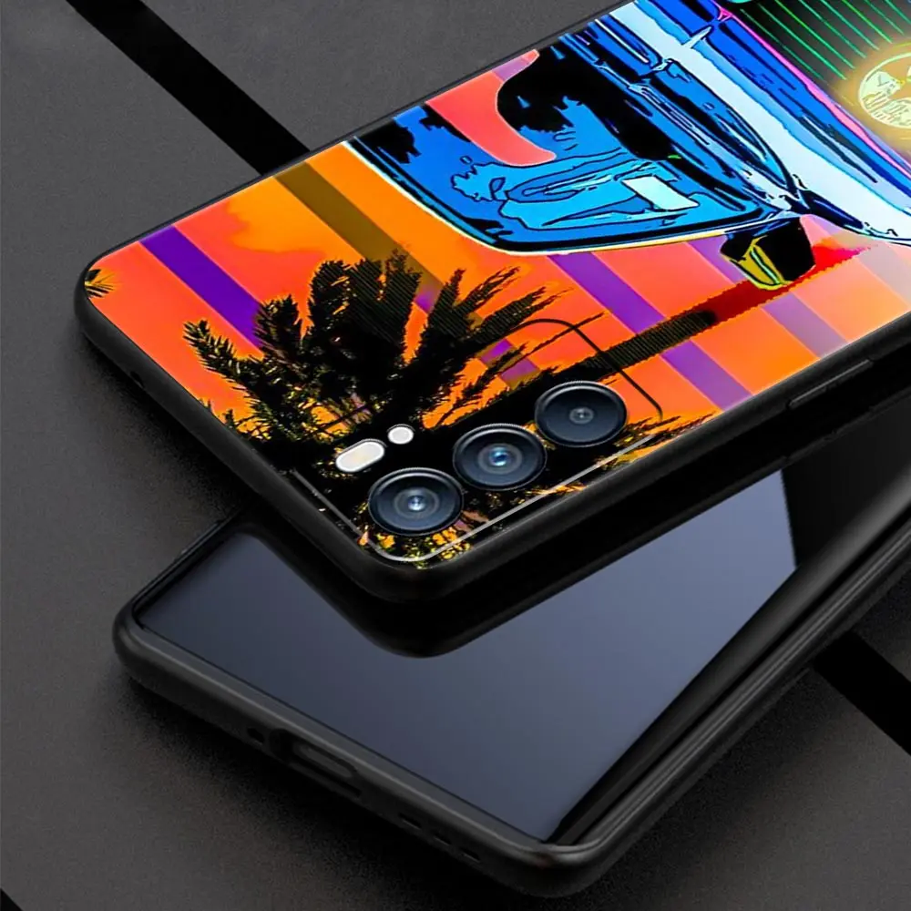 Japan JDM Sports Cars Phone Case For Oppo A54 A53 A52 A9 A15 A16 A76 A74 A57 A31 Find X6 Pro X5 Reno8 Reno7 Reno6 Pro 5G Cover