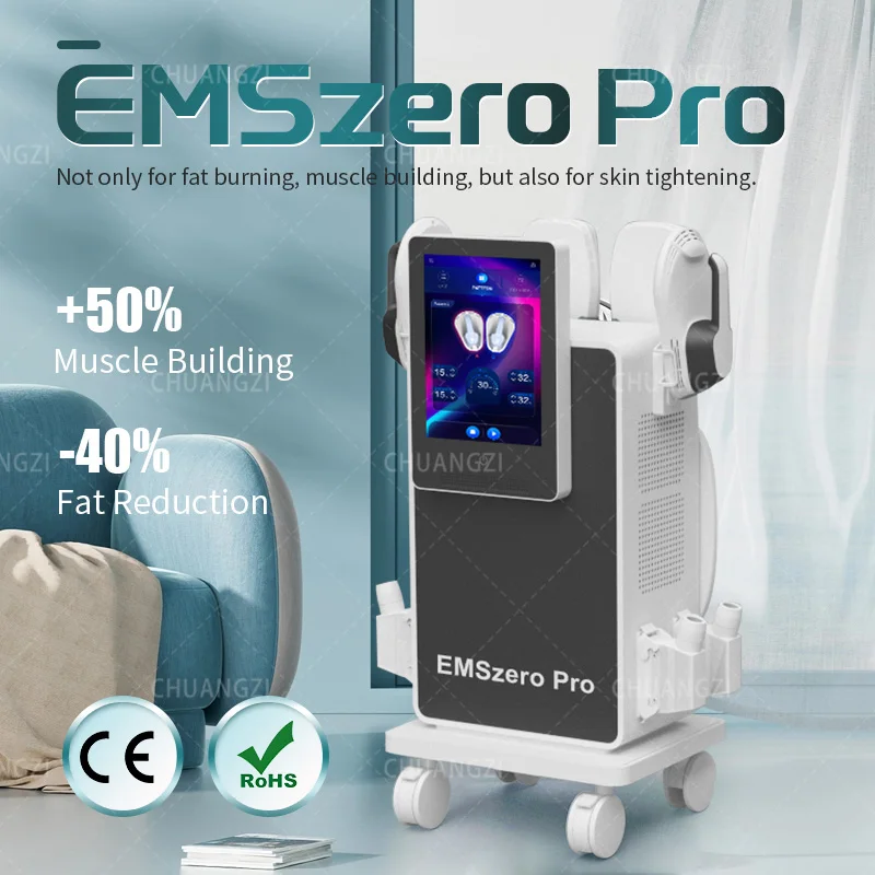 EMSZERO-Machine Pro Amincissante Verticale, 2024 W, Nova RF, Mini Muscle, EMS, Éthicateur Électromagnétique, Salon Disponible, Nouveau, 6500