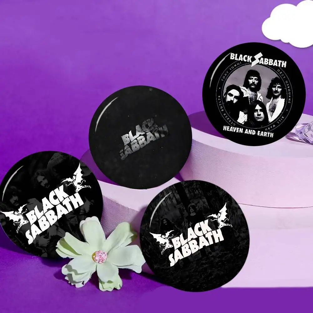 Band B-black Retro S-sabbath New  Brooches Soft Button Pin Funny Silly Gnarpy on A Skateboard Meme Badge Gamer Collection Gifts