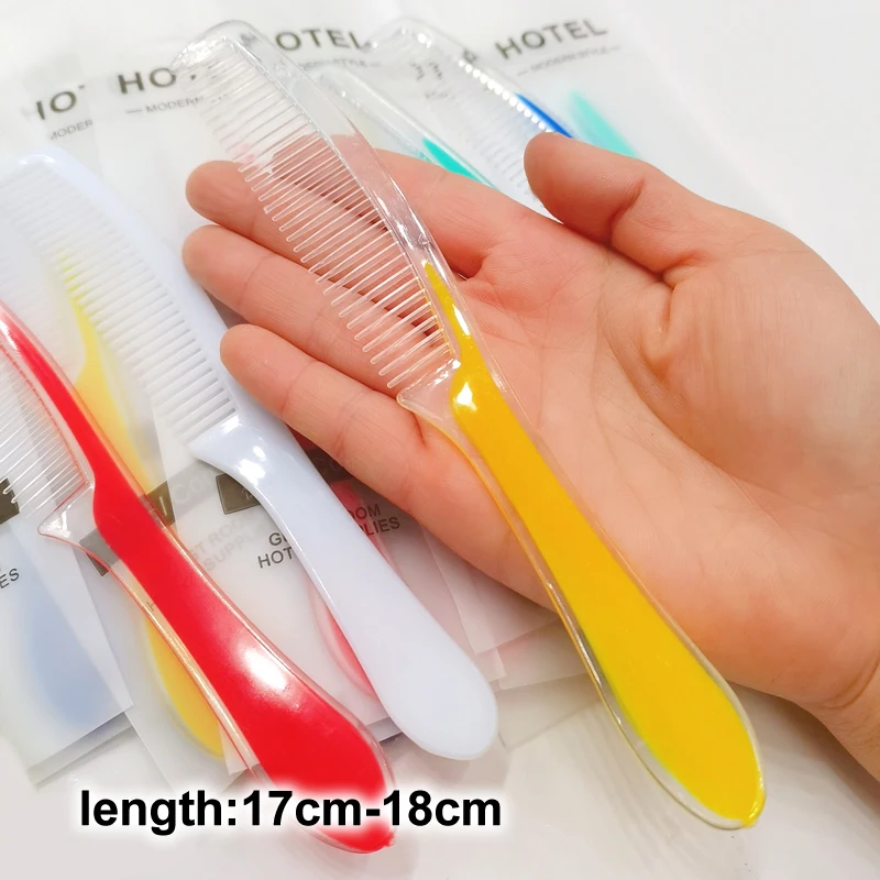 Free Shipping Mixed Color Personal Care Appliance Combs Independent Frosted Package High Quality Wholesale Hotel Supplies