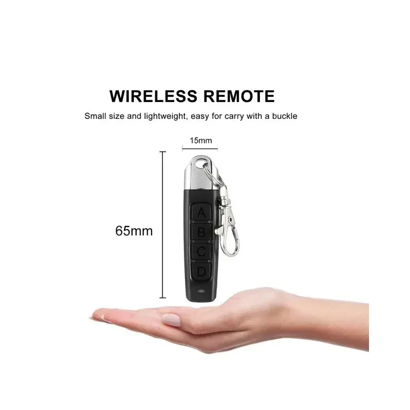 1-20PCS 433MHz Universal Garage Door Remote Cloner Rolling Code Copy Key Fob Duplicator for Gate Opener Car Key