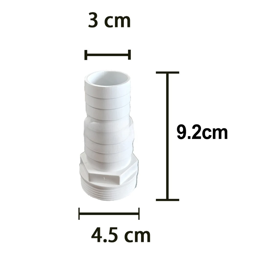 1pc złącze węża do basenu złączka do węża dysza węża o średnicy 32 do 38mm dla akcesoriów do basenu 1.5 gwint zewnętrzny Cal