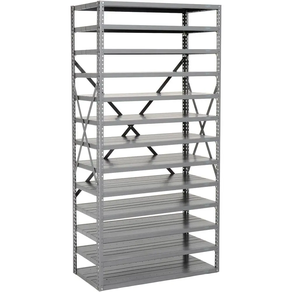 

Industrial Open Shelving System, 13-Tier, 36x12x73