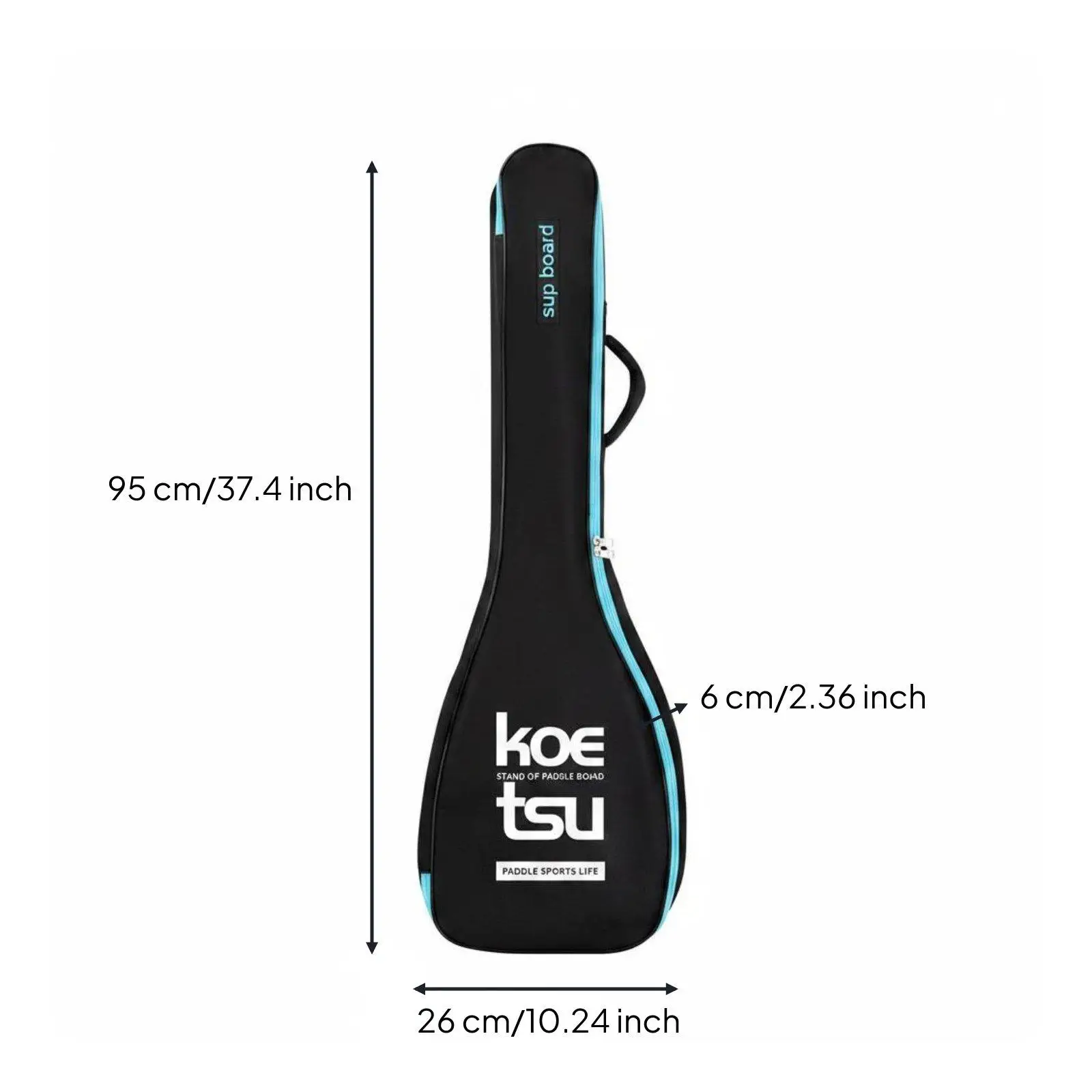 Kayak Paddle Storage Bag with Carry Handle Oxford Material Paddle Case for Boating and Travel Use