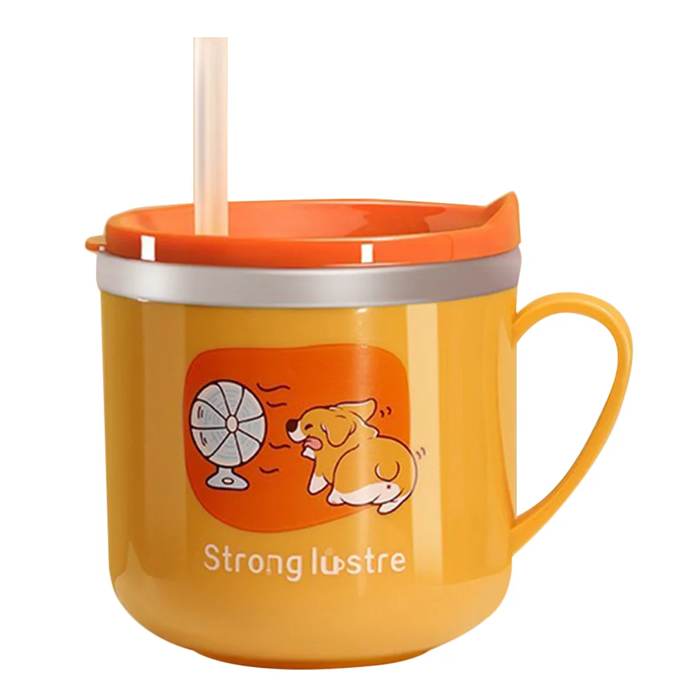 

Sippy Cup Baby Straw Toddler Mug for Milk Drinking Water Stainless Steel