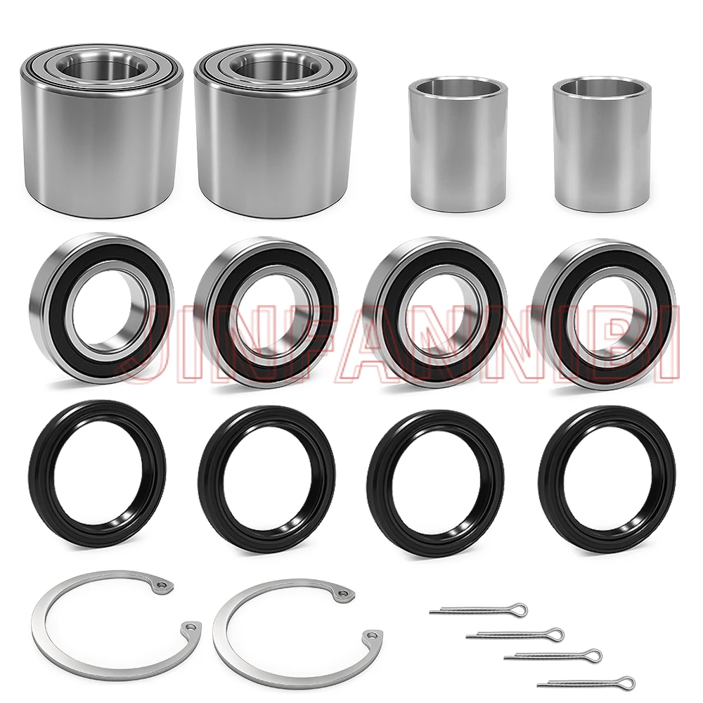 

Front Rear Wheel Bearing Seals Kit for Kawasaki Mule 3000 3010 3020 4000 2510