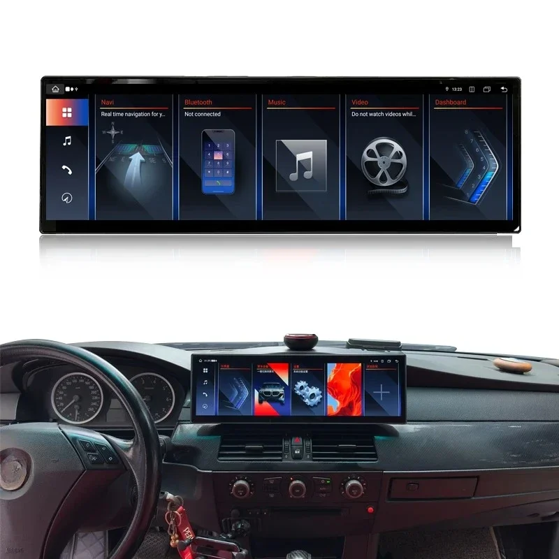 2560*720p HD 14.9 Inch Car Play GPS Navigation Android Head Unit for   5 Series E60 E61 E62 E63