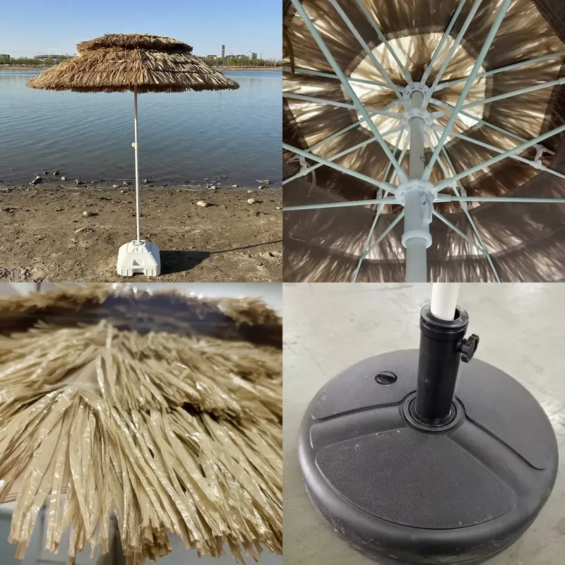 Custom Outdoor Parasol Waterproof UV Protection Beach Umbrella for Terrace Garden Patio Sun Shade
