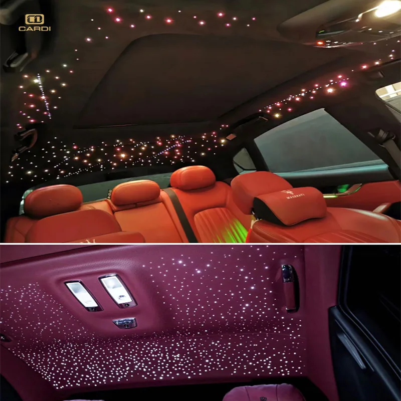 

Romantic LED Car Roof Star Night Light Projector Atmosphere Galaxy Lamp Decorative Lamp Adjustable Car Interior Decor Light