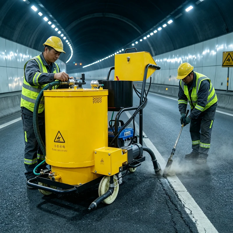 Road Crack Sealing Machine - Mobile Concrete Pavement Crack Sealing Machine