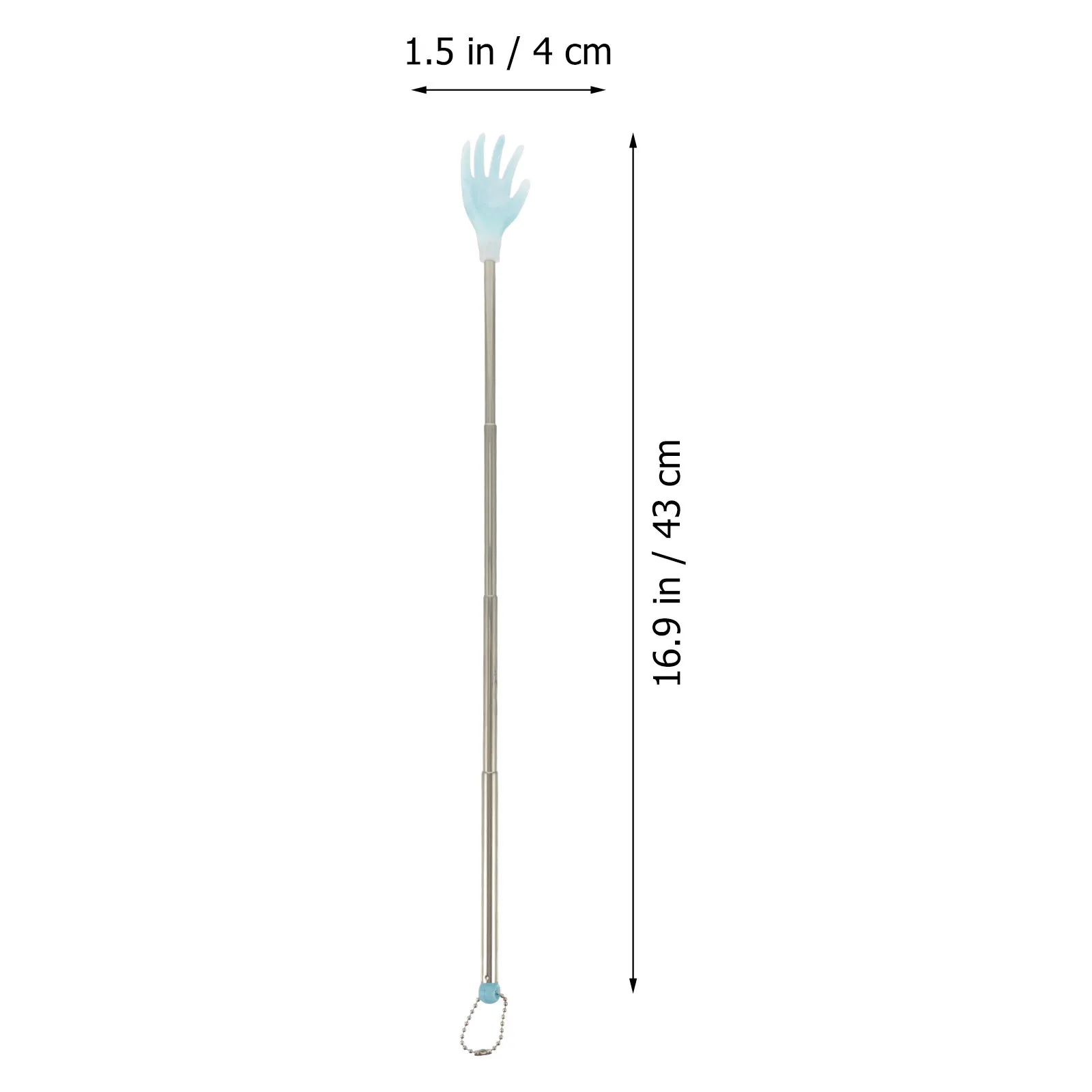 6Pcs Extendable Back Scratcher Telescoping Stainless Steel Back Scraper Multi-Functional Scratch Stick for Instant Itch Relief