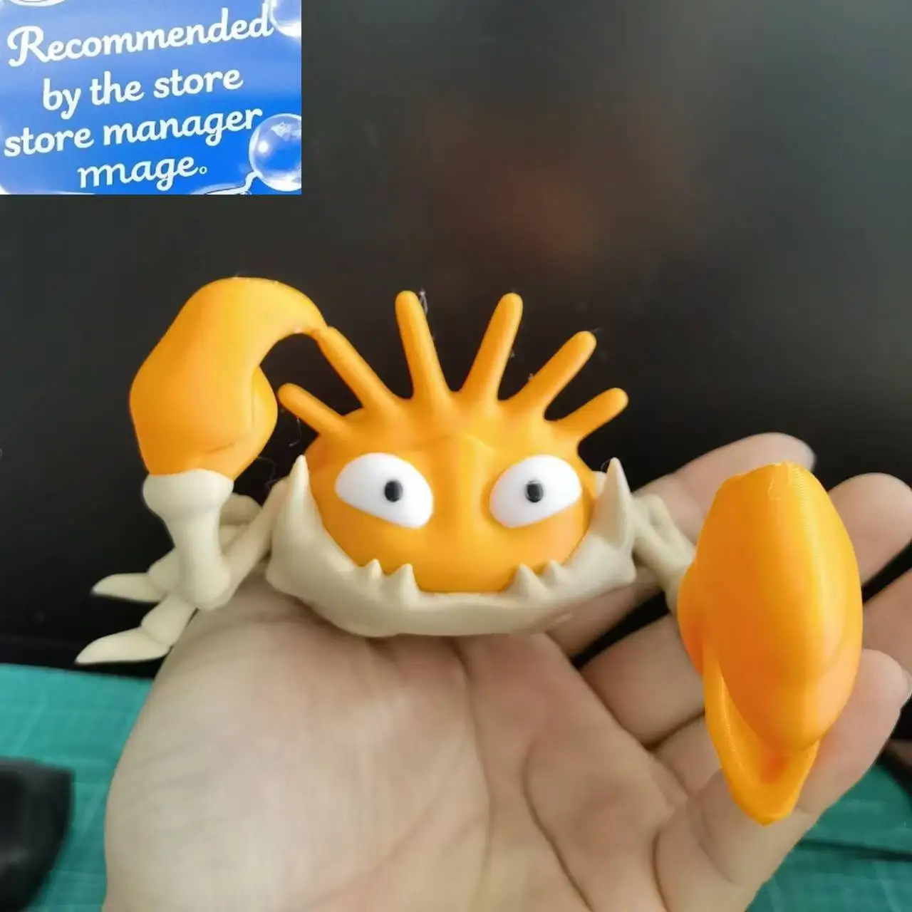 nouveau-anime-echelle-monde-1-20-kingler-figurine-poupee-impression-3d-modele-bureau-collection-decoration-enfants-anniversaire-jouet-cadeau