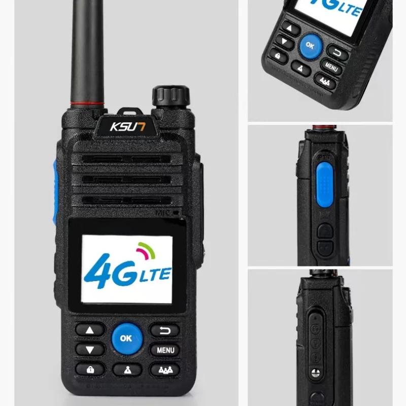 

KSUN ZL10 Walkie Talkie 4g Bluetooth Radio with Sim Card Long Range Two-Way Radio Professional Powerful, Outdoor zello