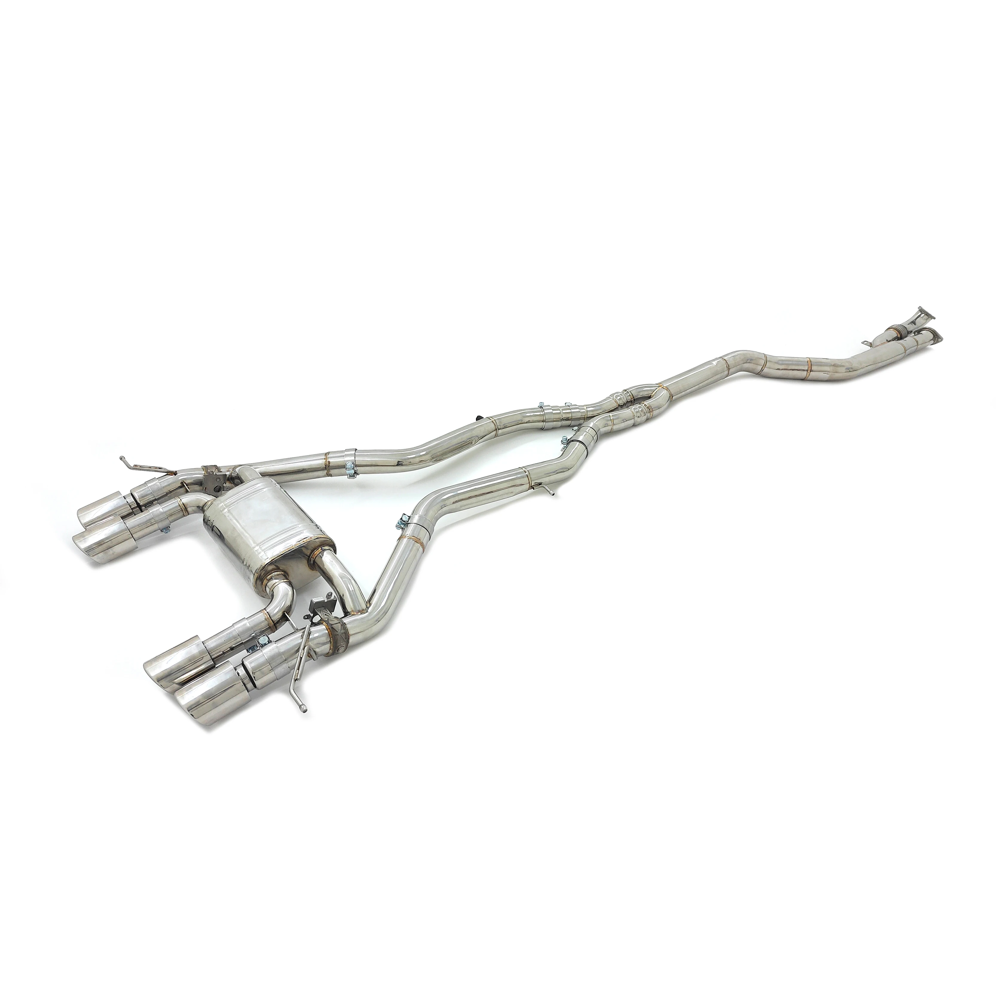 

Exhaust for BMW S58 G80 M3/G82 M4 3.0T single midpipe ss304 muffler valvetronic exhaust sport valved catback tips