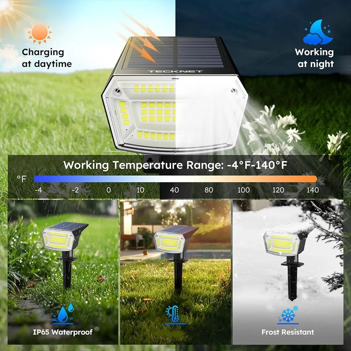 

*AA99Z Точечные светильники для улицы с 59 светодиодами, солнечные фонари для улицы, водонепроницаемые IP65, солнечные точечные светильники с автоматическим включением/выключением, 3 режима освещения