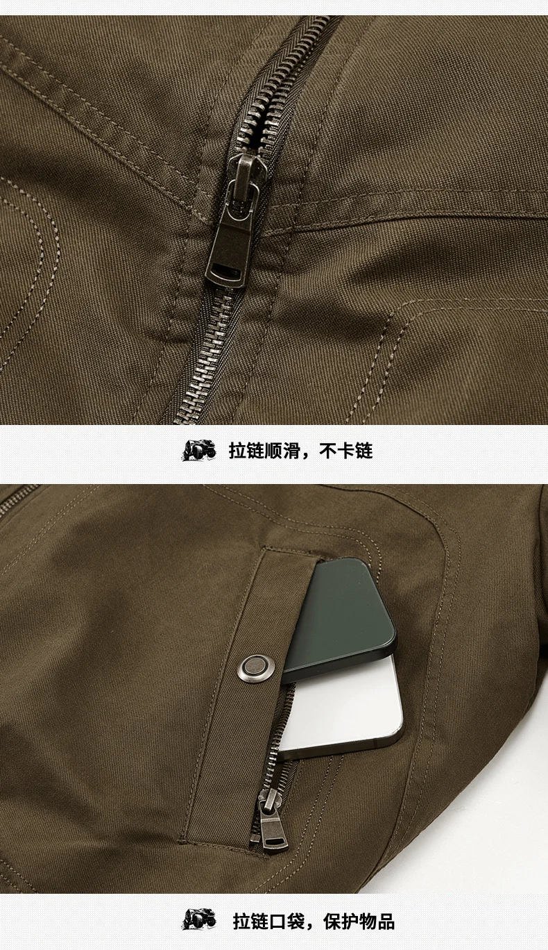 Men Fleece Lined Bomber Jacket Men Loose Thick Warm New Coat Men Plus Size Reversible Fur Collar Cotton Outwear Autumn Parkas