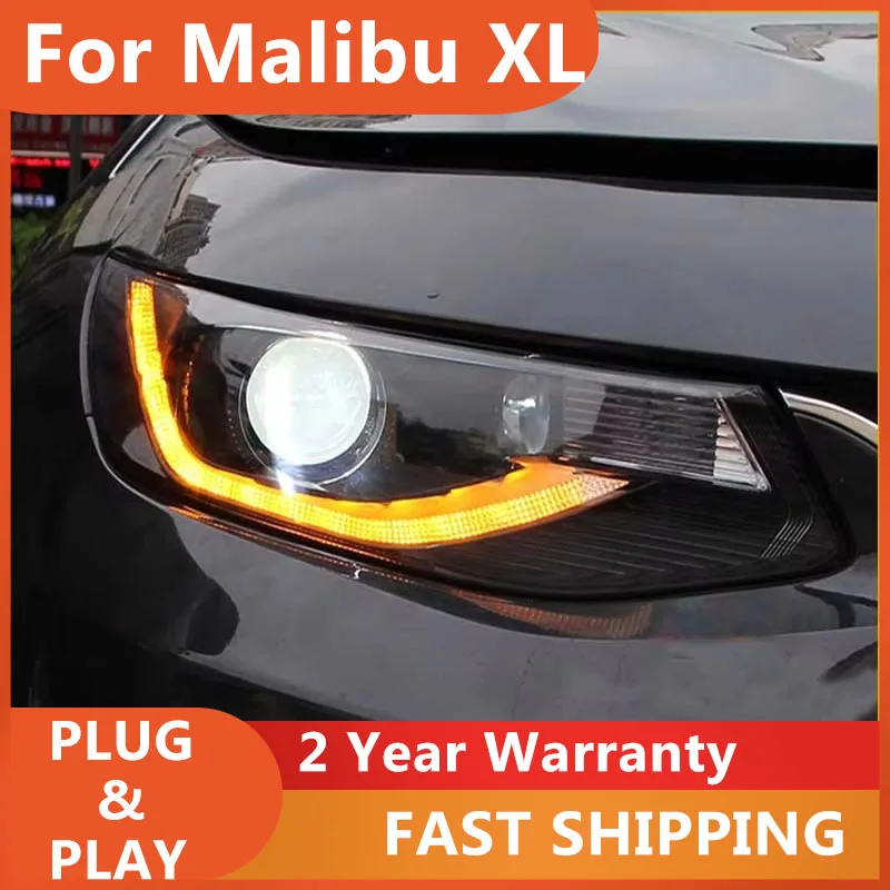 

Стайлинг автомобиля для фар Chevrolet Malibu XL 2017-2018 Malibu XL, фары DRL, указатель поворота, ближний свет, линза проектора