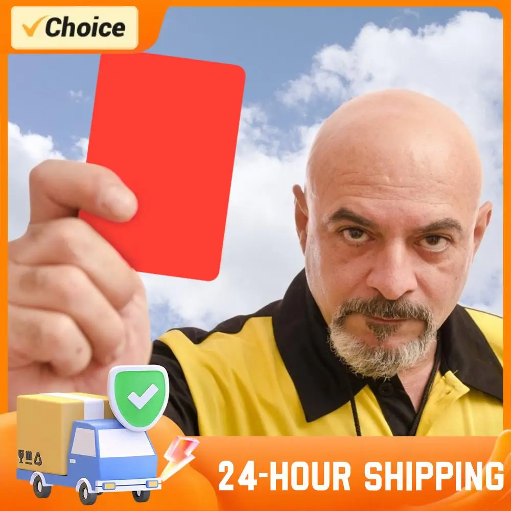 

1-20Pairs PVC Soccer Referee Red Yellow Cards Football Match Training Tool Football Match Referee's Red And Yellow Card Set