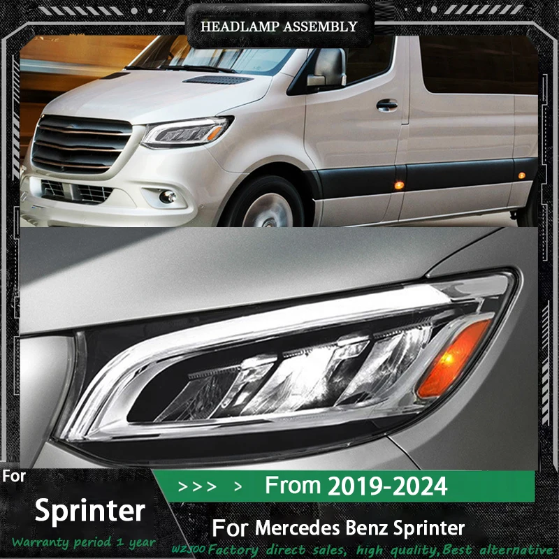 

Car Head Lamp For Mercedes Benz Sprinter Headlight W907 2019-2023 Low Upgrade High-end Lamp DRL Signals LED Headlights Assembly