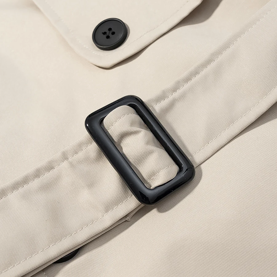 2025, Trenchcoat mit Gürtel, elegant, modisch, neuer Stil, bequem, Bürokleidung, lässig, vielseitig, Retro, verführerische Oberbekleidung