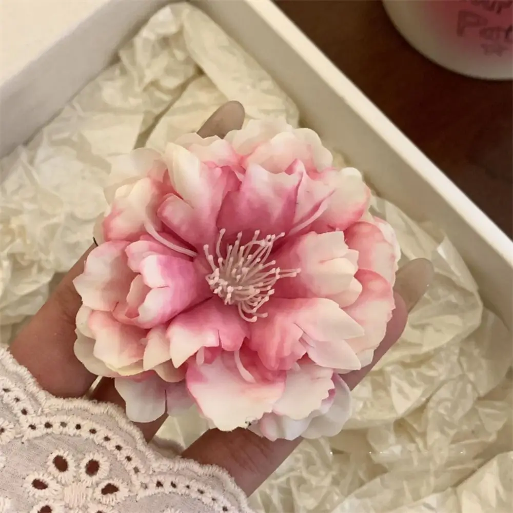 

Simple Cloth Flower Hair Clip Bohemian Style Peony Flower Rose Hairpin Duckbill Clip Korean Style Girl Hair Clip Holiday