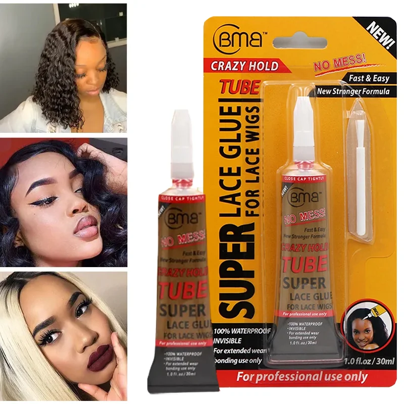 Bmb Super Lace Glue Adhesive, Impermeável, Super Hold, Lace Front Wig Glue, Acessórios para peruca, Ferramentas de maquiagem para Toupee, 0.5oz