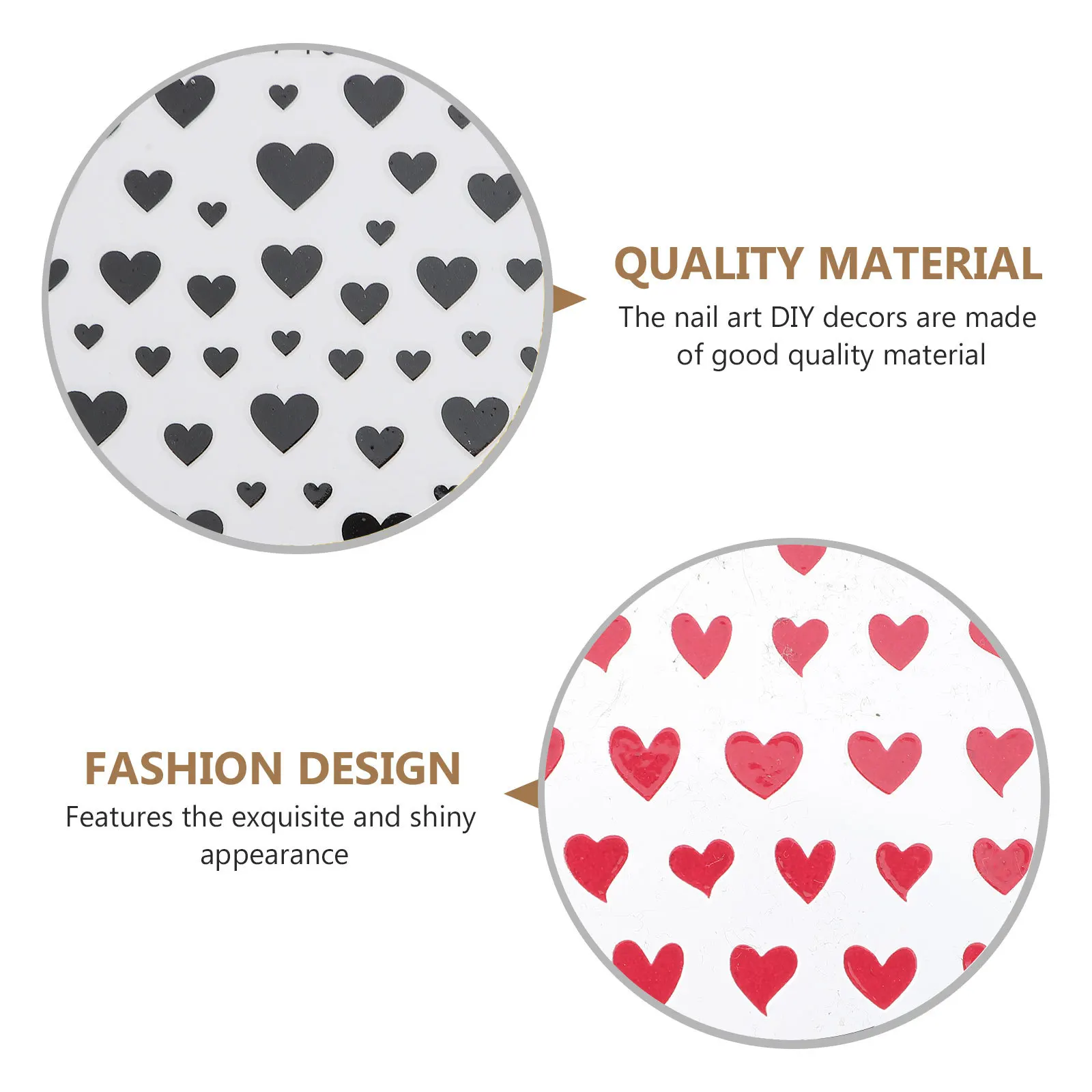 

8 Sheets for Ngіv Nail Decals Heart Shape Stickers Nails Valentine's Day Design