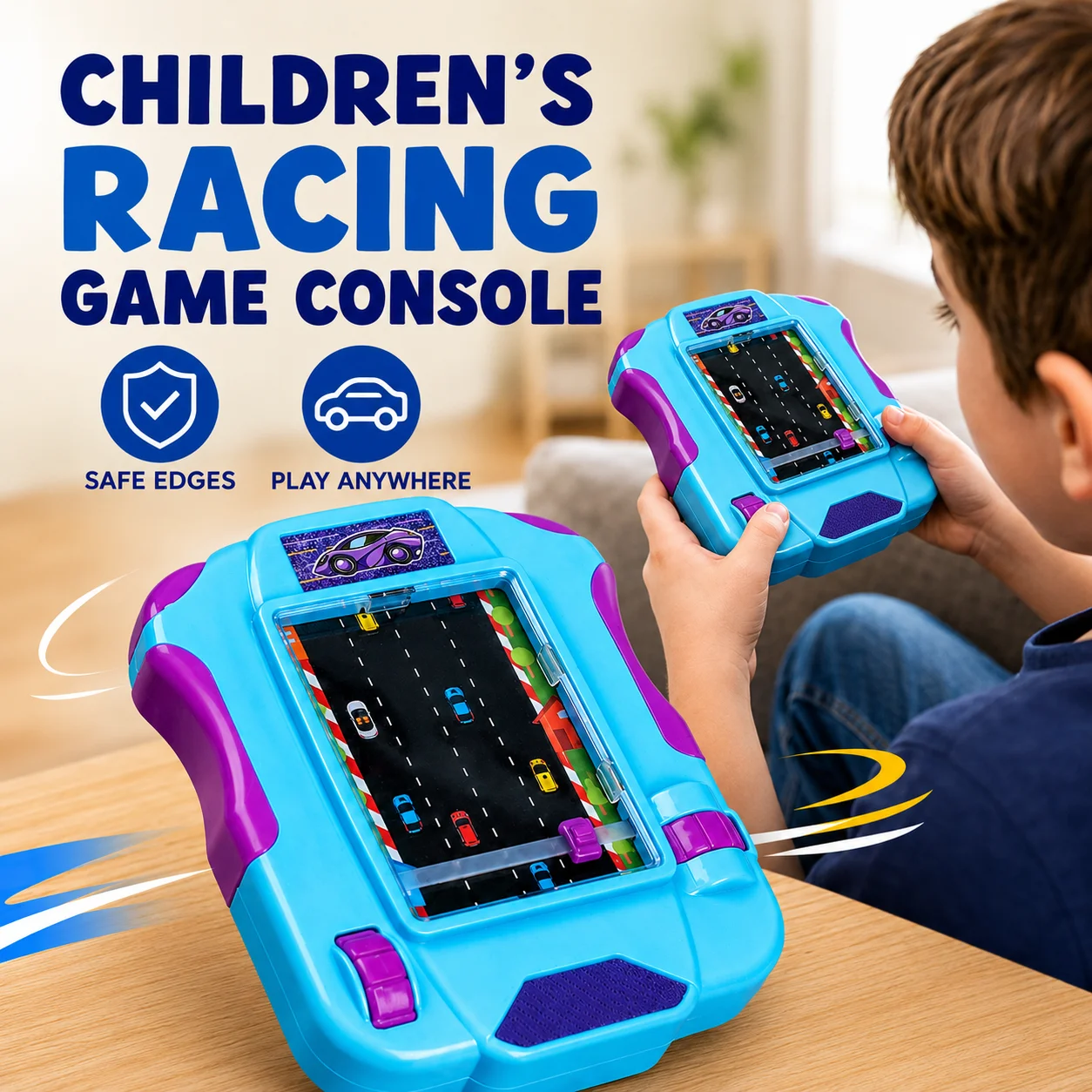Gaming Console Car - Portable Handheld Kids Racing Game Console