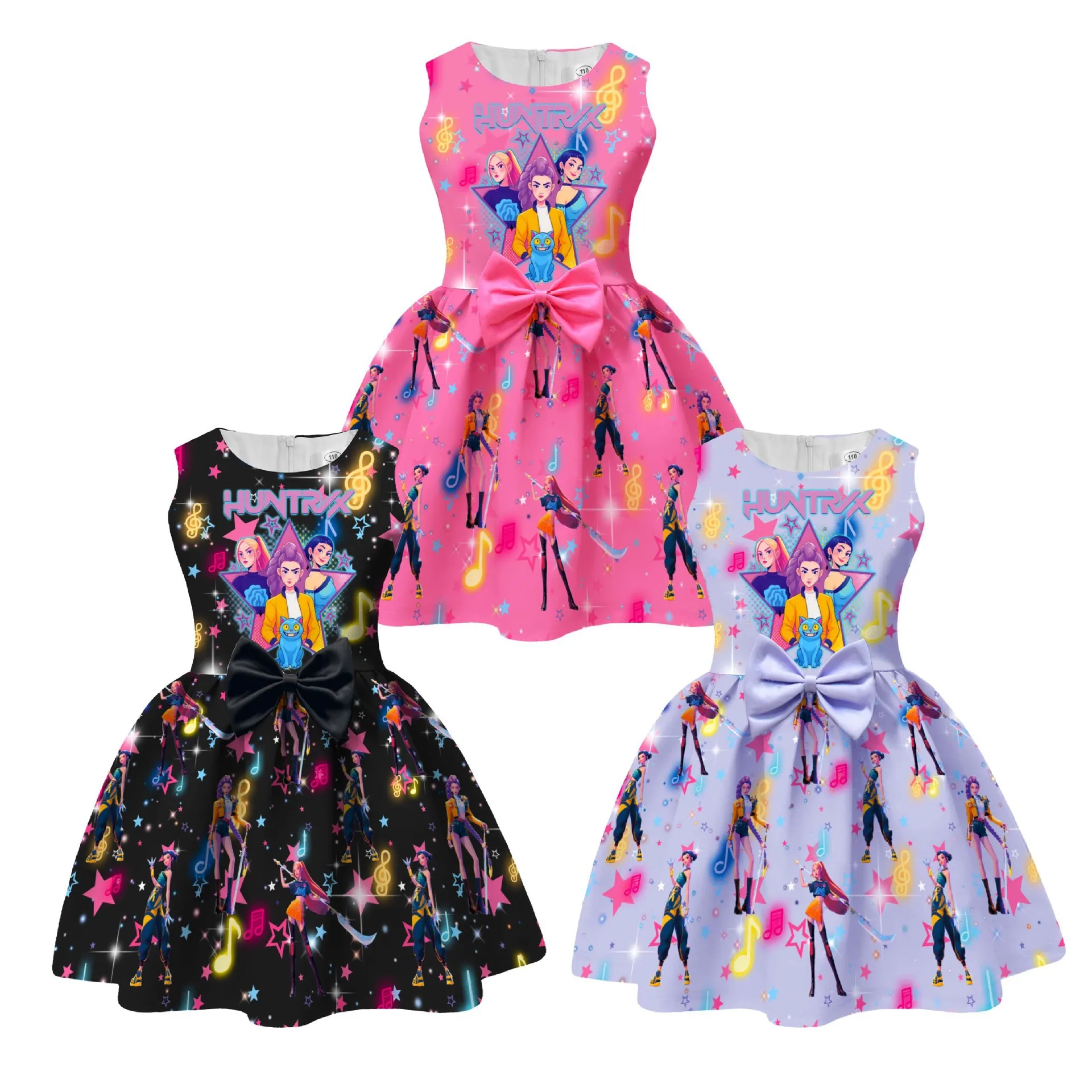 

Kpop Demon Hunters Baby Girls Fashion Christmas Princess Dress Kids New Years Birthday Party Dresses