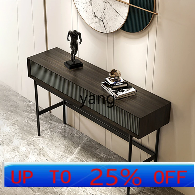 

LHH Entrance Platform Simple Modern Light Luxury Corridor Aisle Against the Wall Ultra-narrow End View Platform