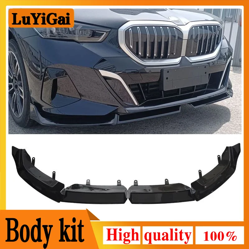 Car Bumpers Auto Refit Parts ABS Plastic Front Lip Spoiler Splitter For 5 SERIES BMW G60 i5 M5 520i 528i 535i 530i 525i 2024+ 