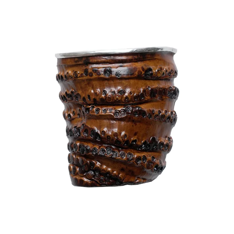 Handmade pure natural bamboo root fair cup, famous bag tea set, tea ceremony accessories tea set supplies public cup