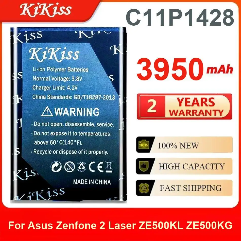 

Аккумулятор Kikiss 3950 мАч C11P1428 для Asus Zenfone 2 Laser ZE500KL ZE500KG