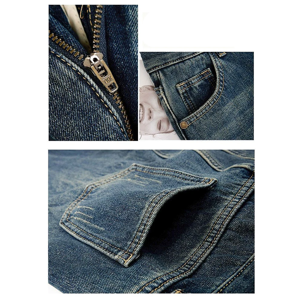 カジュアルお出かけブルーフレアパンツ快適なハイウエストパンツ快適なズボンロング丈パンツわずかにフレアカット