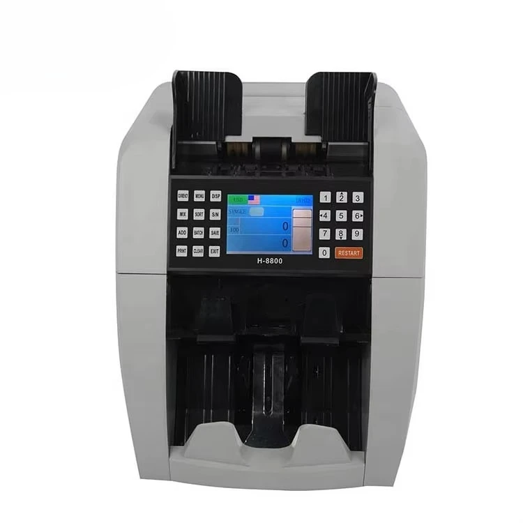 Immagine magnetica UV IR 2CIS), rilevatore di denaro funzionale automatico con contatore di valore contanti per banconote (