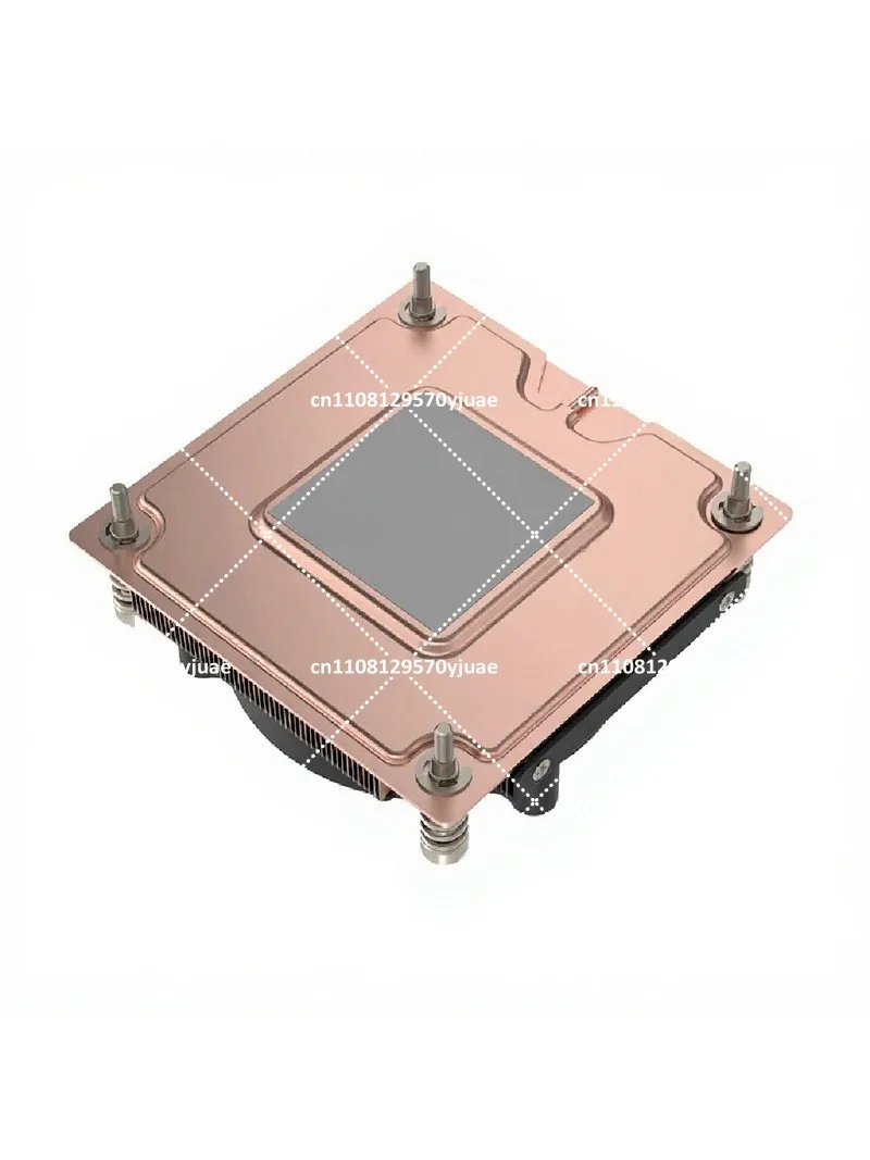 V12 1U Ultra-Thin VC Soaking Plate Server All Copper CPU Cooler 1700 1200 115X Side Blow Turbo Fan