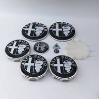 1set 8pcs 9pcs 60mm 10pin Wheel Hub Cover cap 14mm 15mm key 40mm Steering wheel stickers 74mm Front rear emblem forAlfa Romeo GT