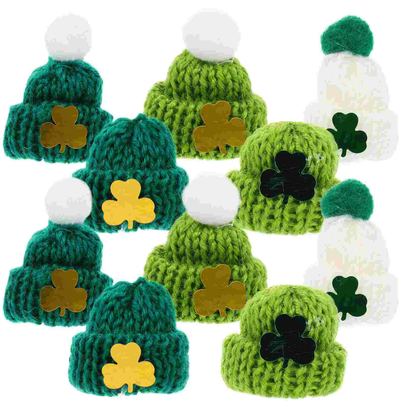 

Miniature for Crafts Knit Hat Saint Patrick's Day Decoration St Knitting Hats Child