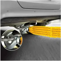 4m heavy duty 5 ton car towing cable trailer pull rope strap hooks van road recovery and emergency rescue survival rope bracelet