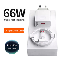 66W USB Charger Quick Charge 3.0 EU/US Plug Travel Wall Charger 6A USB Type C Cable Portable Fast Charging Charger Power Adapter