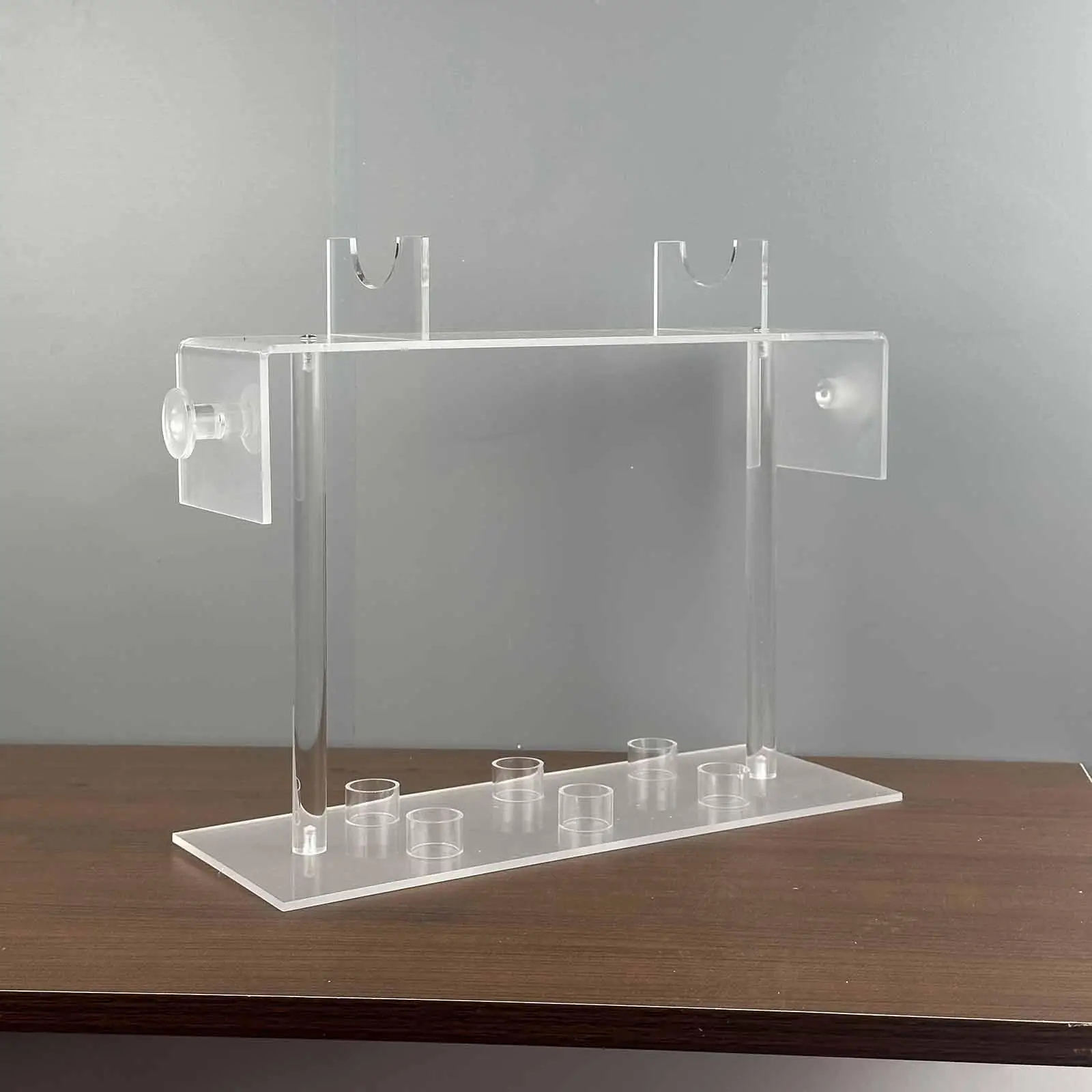 Acrylic Hair Tool Organizer Holder Multipurpose Nonslip Rack for Hair Dryer Curling Iron Bathroom Dresser