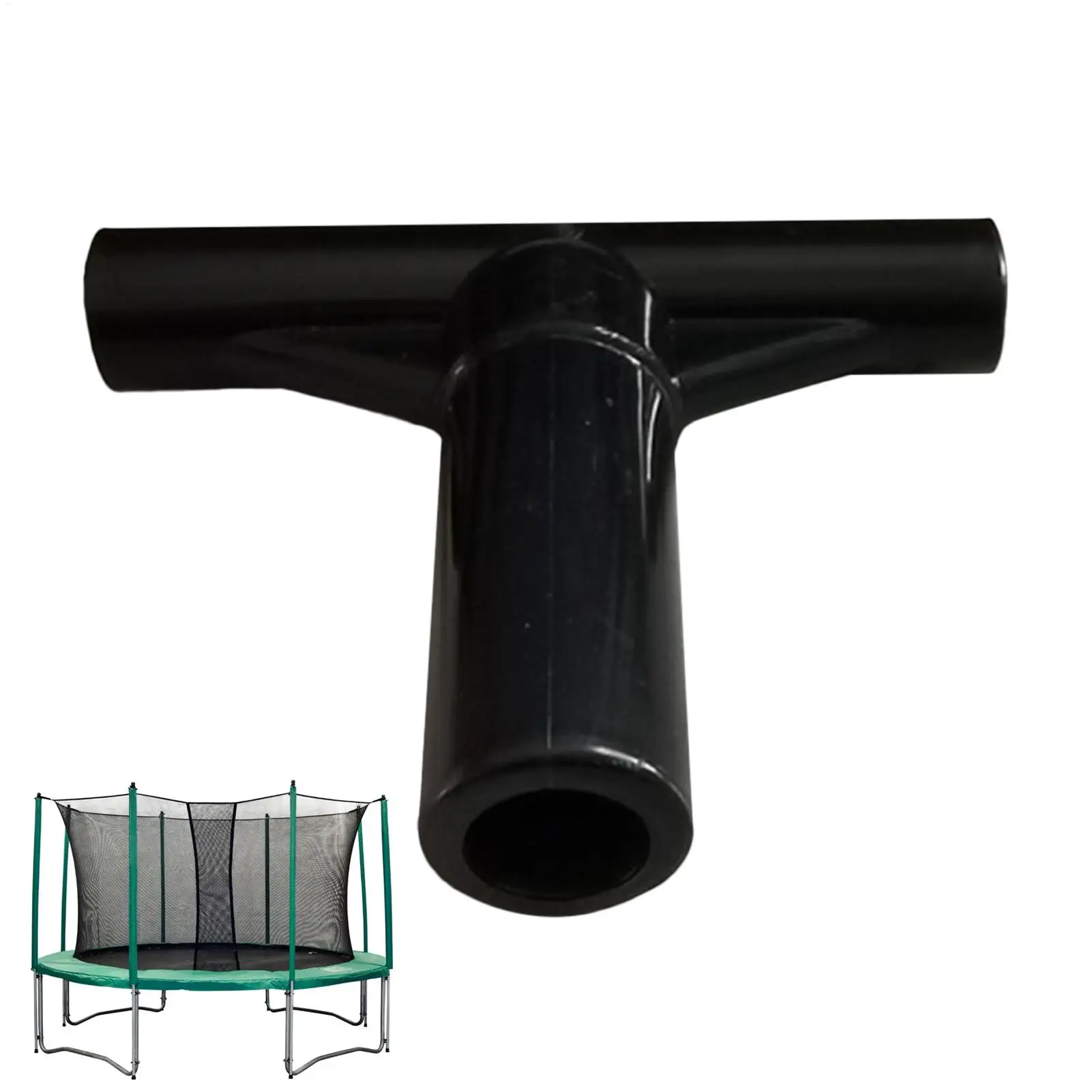 Trampoline Enclosure Pole Protection Cover Trampoline Enclosure Pole End Caps T Joint Parts Durable Expansion Fittings Tube
